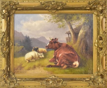 Kuh und Schafe   Melchior, Wilhelm 1817 Nymphenbur