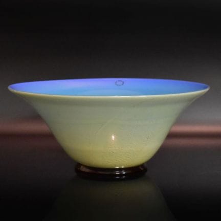 Schale  Murano, Venini, um 1989 |   Hellblaues Opa