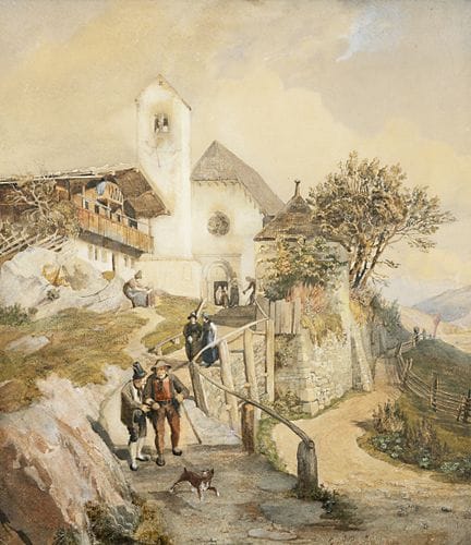 Kirchgang   Gensler, Johann Jacob 1808 Hamburg - 1