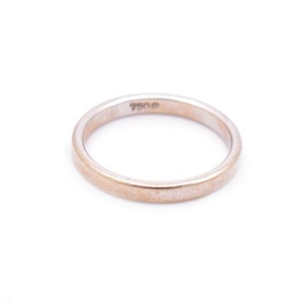 Ring     18 K WG. Marke: 750. Ringgröße 53. Ca. 2,