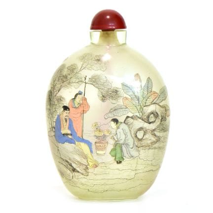 Große Snuff Bottle Figürlicher Dekor. China, 20. J