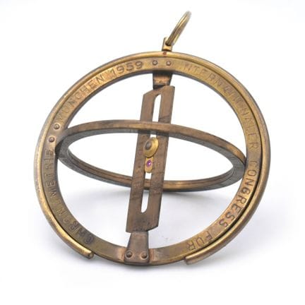 Zweifache Ringsonnenuhr Medianring und Äquatorring