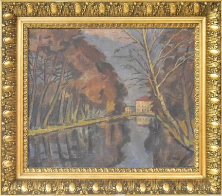 Der Nymphenburger Kanal   Wilke, Friedrich 1875 Ha