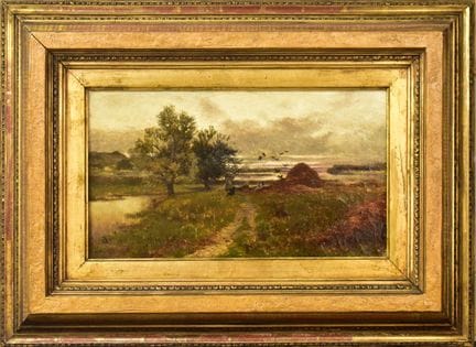Entenjagd   Rasch, Heinrich 1840 Norburg - 1913 Co