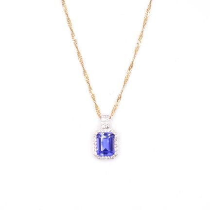 Anhänger an Collier Anhänger besetzt mit einem Tan