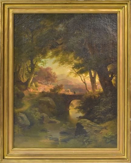 Waldlandschaft im Abendlicht   Weber, Paul 1823 Da