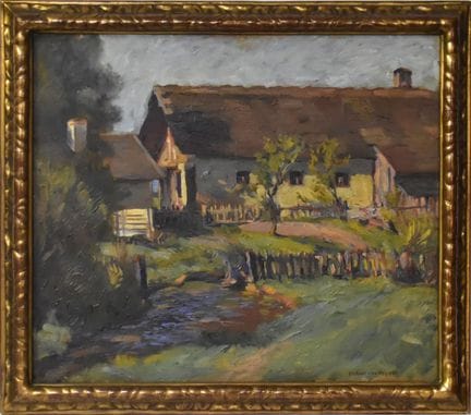 Ansicht eines Hofes   Heyden, Hubert von 1860 Berl