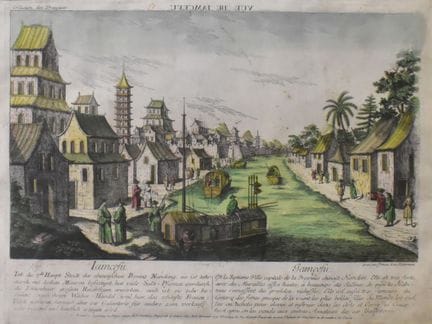 Vue de Iamcesu (Ansicht von Yangzhou)   Habermann,