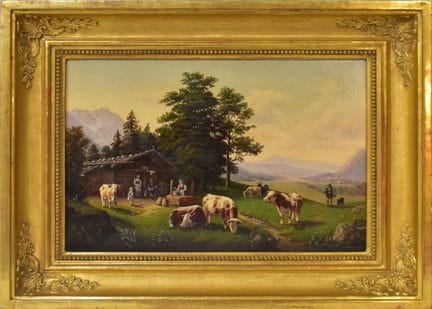 Auf der Alm   Scharl, Lorenz  1911 Geitling - 1995