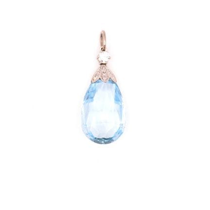 Anhänger Besetzt mit einem Brillanten, ca. 0,15 ct