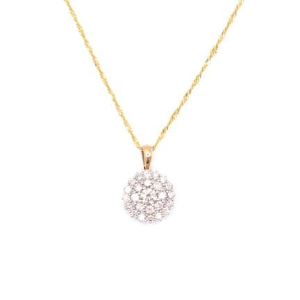 Anhänger an Collier Anhänger besetzt mit einem Bri