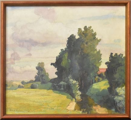Sommerlandschaft   Kaiser, Richard 1868 Magdeburg 