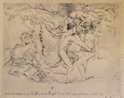 Der Sündenfall   Corinth, Lovis 1858 Tapiau - 1925