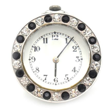 Kugeluhr Weißes Zifferblatt mit schwarzen arabisch