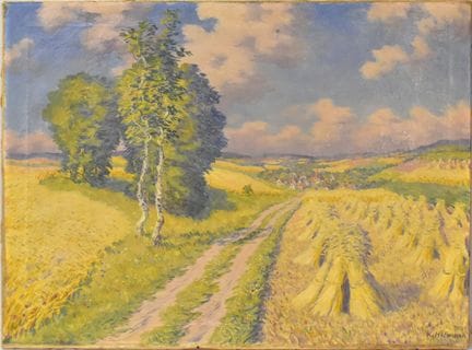 Feldweg im Sommer   Hofmann, K. 20. Jh. Öl/Leinwan