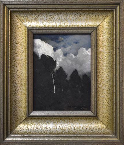 Landschaf im Sturm   Stagura, Albert 1866 Dresden 