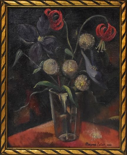 Blumenstillleben   Zeller, Magnus 1888 Biesenrode 