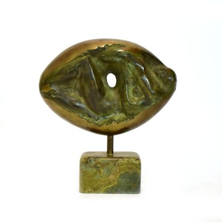 Abstraktes Liebespaar   Unbekannt 20. Jh. Bronze, 