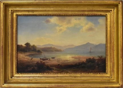 Blick über einen See   Gebhardt, Ludwig (wohl) 183