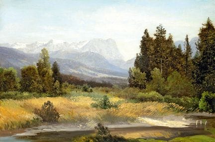 Partie bei Reichenbach   Unbekannt 19./20. Jh. Öl/