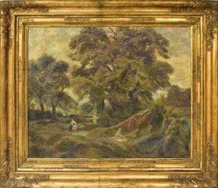 Landschaft mit Badenden   Schlageter, Karl 1894 Lu