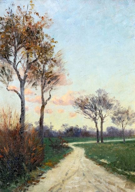 Abendliche Landschaft   Poschinger, Richard von (w