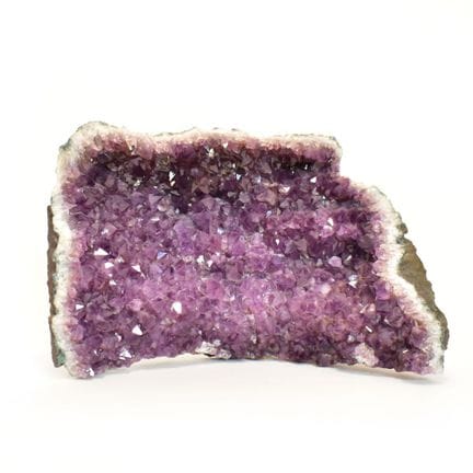 Große Amethystdruse Amethystkirstalle mit kleinen 