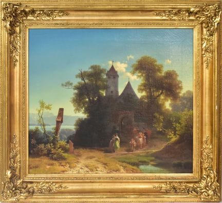 Nach der Taufe   Unbekannt 19. Jh. Öl/Leinwand.  5