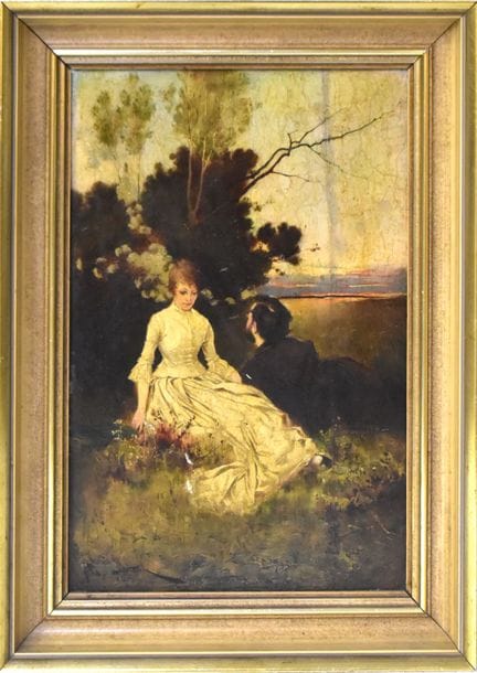 Paar im Freien   Jakesch, Alexander 1862 Prag - 19