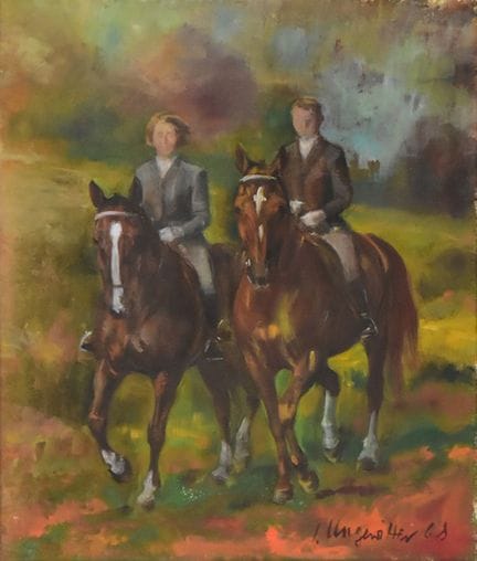 Zwei Reiter   Ungewitter, Inge 1928 München -1995 