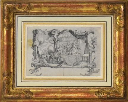 Bei Tisch Regelbesteuerung.  Nilson, Johann Esaias