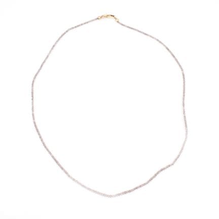 Collier Rund facettierte Diamantperlen im Verlauf,