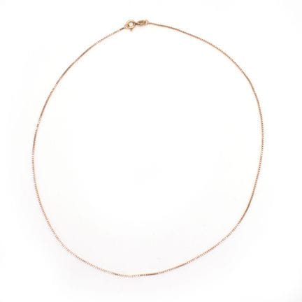 Collier Venezianermuster.    14 K GG. Marke: 585. 