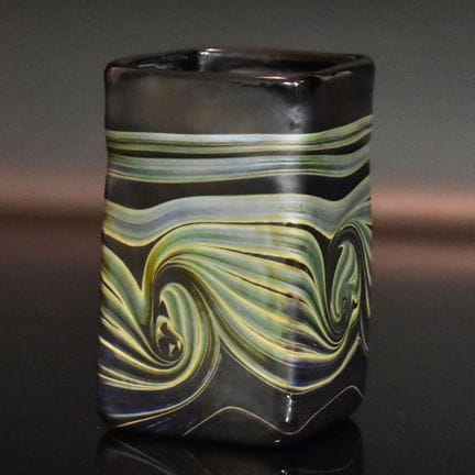 Vierkantvase  Erwin Eisch, Frauenau, um 1985 |    