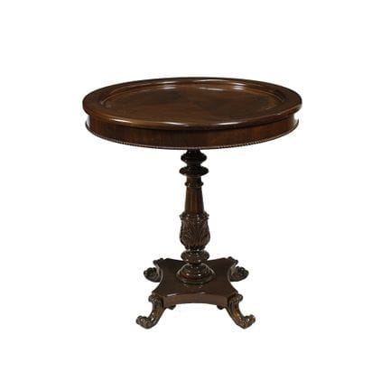 TABLE BASSES DE SALON  en bois de noyer avec incru