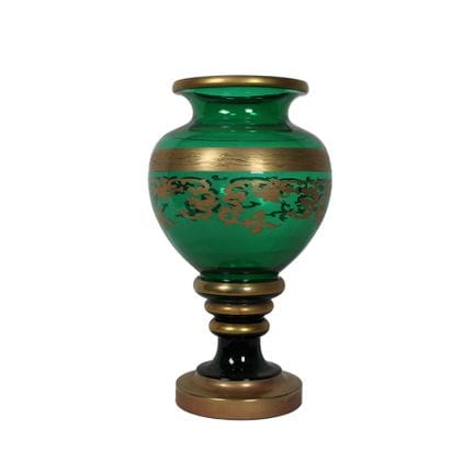 ELEGANTE GRANDE VASO in vetro colorato a fondo ver