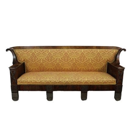 GRAND CANAPÉ ÉLÉGANT DE STYLE DIRECTOIRE À 4 PLACE
