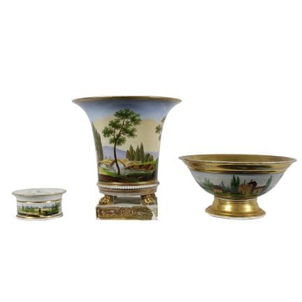 LOTTO COMPOSTO DA 1 alzata , 1 vaso a tromba, sbec