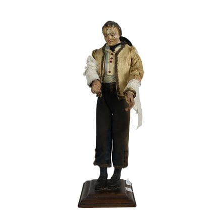 FIGURA DA PRESEPE  raffigurante popolano con testa