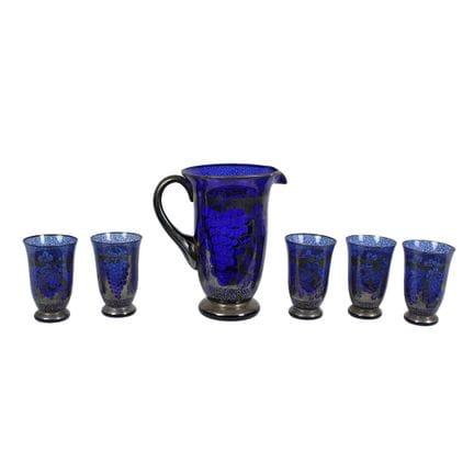 SET D'ACQUA COMPOSTO DA 1 caraffa, 5 bicchieri in 