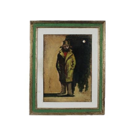 G. FILIBECK 《夜行者》 布面油画，配木框  意大利 1975年 高70×50厘米 -  