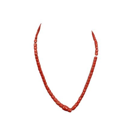 COLLIER  in corallo mediterraneo a bussolotti sfac