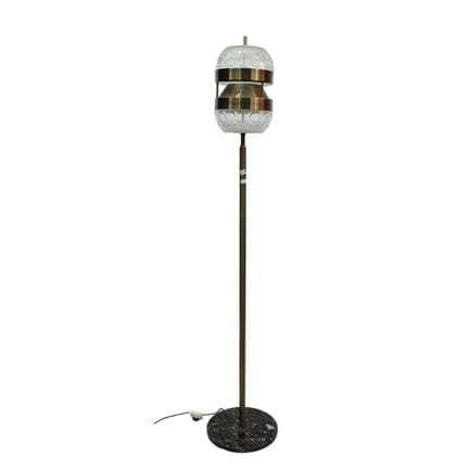 LAMPADA DA TERRA  in ottone e bocce in vetro  Ital