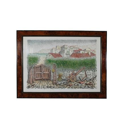Lithografie von P.A. mit dem Titel „P.MADE“, die e