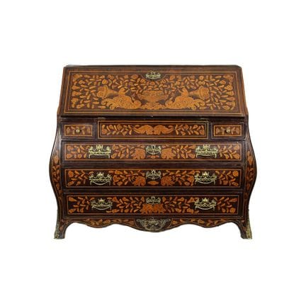 IMPORTANTE RIBALTA OLANDESE in legno di mogano   r