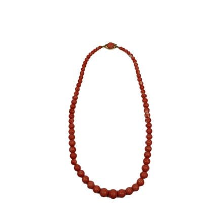 COLLANA in corallo sardo con perle lisce 60 gr  ma
