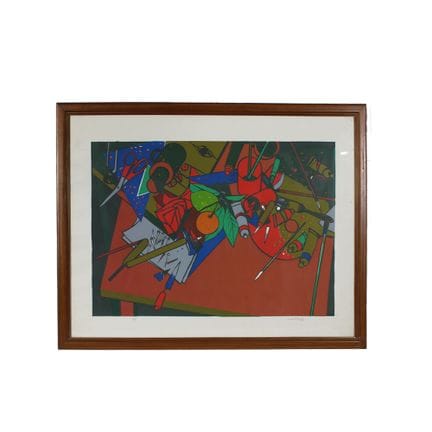 MAR TORELLI  P.A. Lithografie, die ein Stillleben 