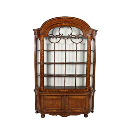 IMPORTANTE VETRINA OLANDESE  in legno di mogano ri