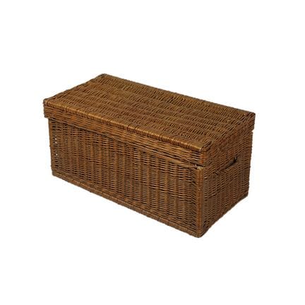 MALETA  de mimbre  de fabricación italiana de prin