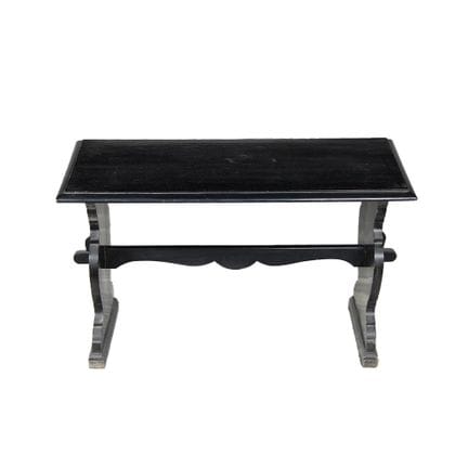 PETITE TABLE « FRATINO » en bois laqué noir, avec 